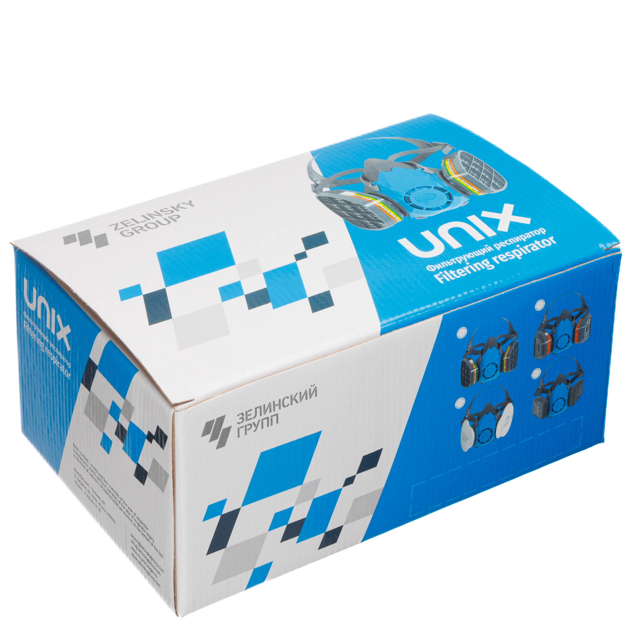 картинка Респиратор фильтрующий UNIX 2100 марки А1+Р1 ТУ 2568-610-05795731-2013(2 рост) 